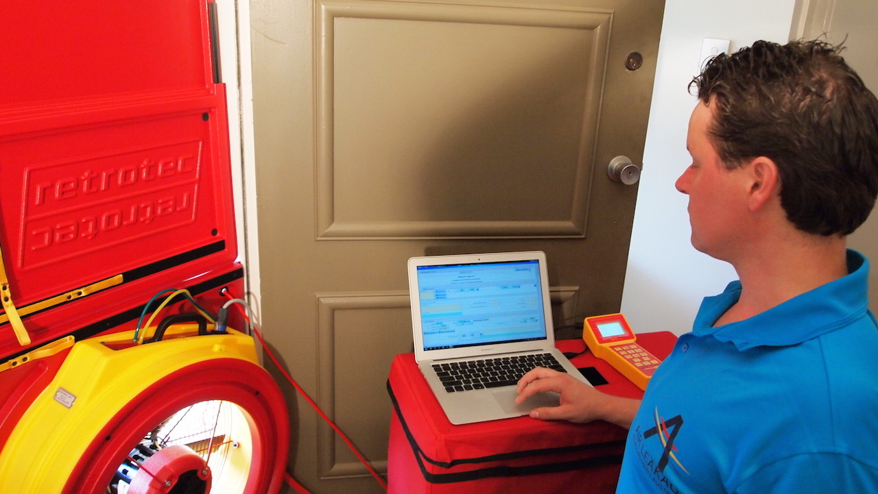 Residential Air tightness testing - Efficiency Matrix Blower Door testing residential