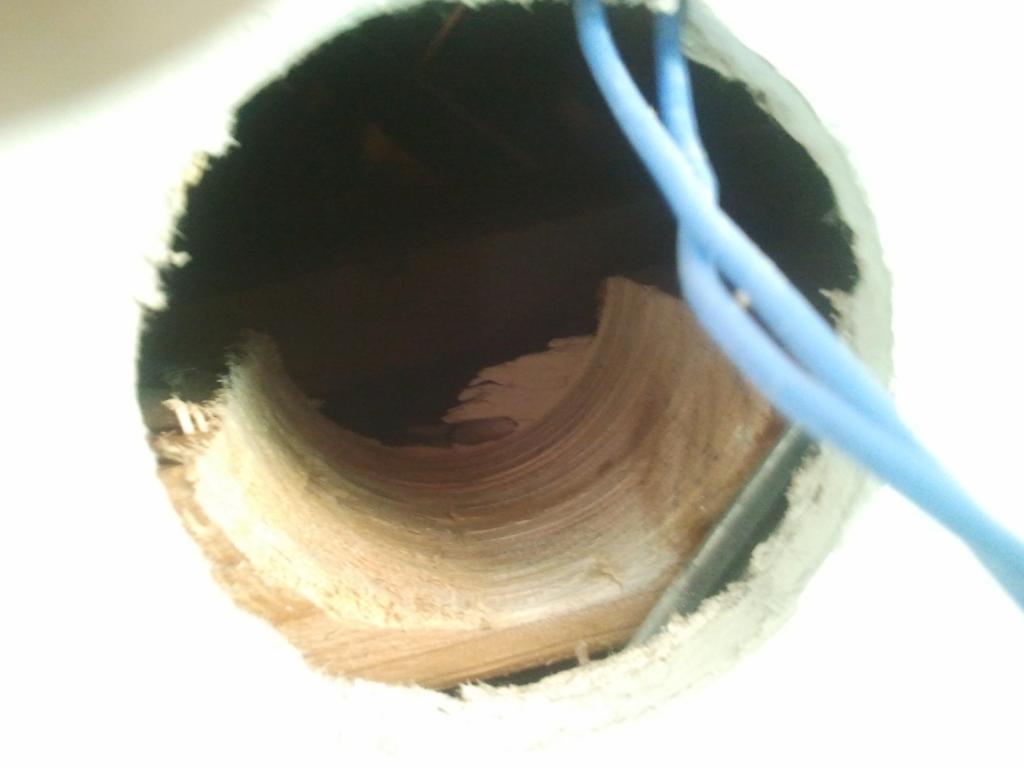 Downlight through Wood member