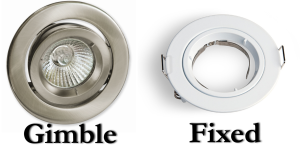 Gimble vs fixed Downlights