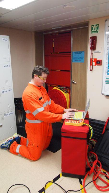 Oil rig pressure testing