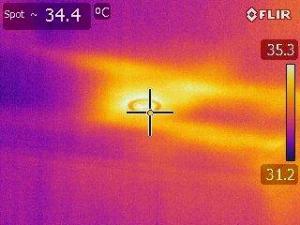 LED Thermal bridging in summer through downlights