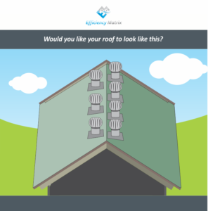 Would you like your roof to look like this? Whirlybirds