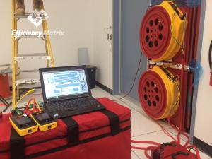 Dual Fan Blower Door test