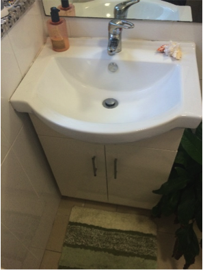 Basin cabinets air leakage.
