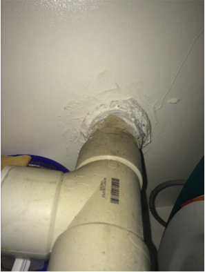 Wall penetrations sealed