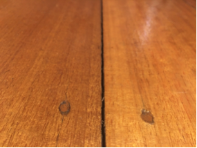 Crack in floor boards