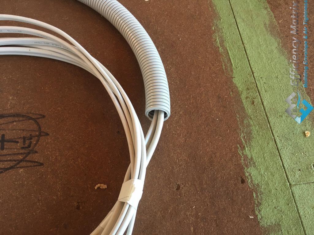 caulk inside conduits on both ends once you have brought your cables through. - Efficiency Matrix caulk inside conduits on both ends once you have brought your cables through.