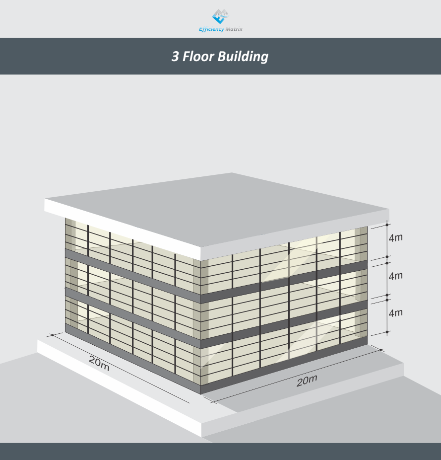 3 floor building