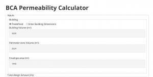 BCA Permeability calc screenshot